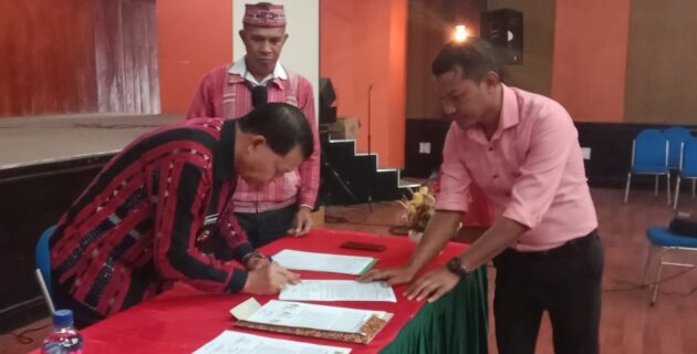 Turunkan Stunting di Manggarai, Pemkab dan Pemdes Teken Kesepakatan