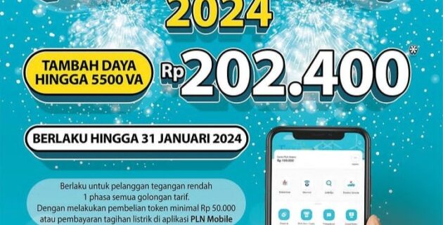 Banyak Diminati Pelanggan, PLN Kembali Gelar Promo Tambah Daya Listrik Hanya Rp202.400 Sampai dengan Daya 5.500 VA