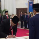 Presiden Jokowi Resmi Melantik Agus Yudhiyono Sebagai Menteri Agraria dan Tata Ruang, Menggantikan Hadi Tjahjanto